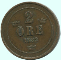2 ORE 1892 SUECIA SWEDEN Moneda #AC901.2.E.A - Suecia