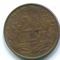 2 1/2 CENT 1965 CURACAO NEERLANDÉS NETHERLANDS Bronze Colonial Moneda #S10227.E.A - Curaçao