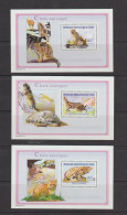 Democratic Republic Of Congo 2003 Wild Cats Set Of 3 Blocs MNH ** - Other & Unclassified