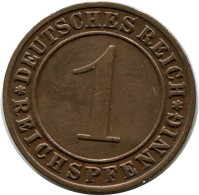 1 REICHSPFENNIG 1928 G DEUTSCHLAND Münze GERMANY #DB782.D.A - 1 Renten- & 1 Reichspfennig