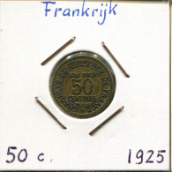 50 CENTIMES 1925 FRANCIA FRANCE Moneda #AM219.E.A - 50 Centimes