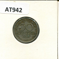 50 CENTS 1963 CEYLAN CEYLON Pièce #AT942.F.A - Andere - Azië