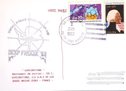 Carte Postale, Posté à Bord Polar Star, Deep Freeze 93, Antarctic, Antarctique, Polaire, Expédition - Research Programs