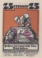 25 PFENNIG 1921 Stadt WAREN Mecklenburg-Schwerin DEUTSCHLAND Notgeld #PG330 - [11] Emisiones Locales