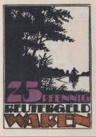 25 PFENNIG 1921 Stadt WAREN Mecklenburg-Schwerin UNC DEUTSCHLAND Notgeld #PI573 - [11] Emisiones Locales