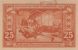 25 PFENNIG 1921 Stadt LEOPOLDSHALL Anhalt UNC DEUTSCHLAND Notgeld #PC180 - [11] Emisiones Locales
