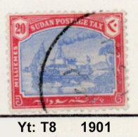 Sudan, Steamboat On The Nile, Postage Tax - Nr. T8 - Soudan (1954-...)