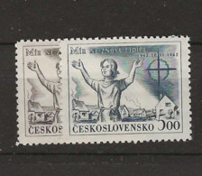 1952 MNH Tschechoslowakei, Mi 741-2 Postfris** - Nuevos