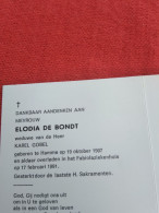 Doodsprentje Elodia De Bondt / Hamme 19/10/1907 - 17/2/1991 ( Karel Gobel ) - Religión & Esoterismo