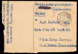 604194 | Kriegsgefangenenpost POW In Das Lager 801 Guernsey, Channel Islands | Leutenberg (O 6804) - Gebraucht