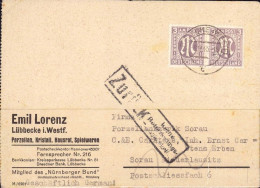 604193 | 1945, Karte N Das Jetzt Polnische Sorau( Żary) Und Zurück Keine Beförderungsmöglichkeit | Lübbecke, Sorau - Oblitérés