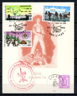 BE   2186 - 2188  ---   Peu Courant : Carte Obl. 1 Jour / Monument National De La Résistance - Gedenkdokumente