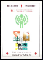 BE   1955 - 1957  ---   Carte Obl. 1 Jour / Solidarité : Campagne Anti-tuberculose - Documents Commémoratifs