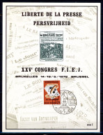 BE   1625  ---   Carte Obl. 1 Jour / Liberté De La Presse  -  Congrès F.I.E.J. - Documents Commémoratifs