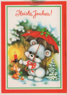 NASCERE Animale Vintage Cartolina CPSM #PBS332.A - Ours