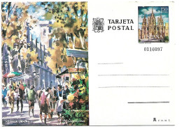 RAMBLA DE LAS FLORES.- TARJETA POSTAL.-  BARCELONA.- ( CATALUNYA ) - Barcelona