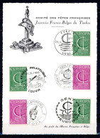 BE   1389 - 1390   ---   Comité Des Fêtes Françaises / Journée Franco-belge Du Timbre / 5 Belles Oblitérations - Documenti Commemorativi