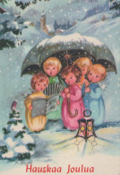 ANGEL CHRISTMAS Holidays Vintage Postcard CPSMPF #PAG719.GB - Anges