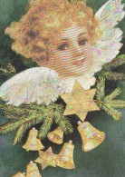 ENGEL Neujahr Weihnachten LENTICULAR 3D Vintage Ansichtskarte Postkarte CPSM #PAZ024.A - Anges