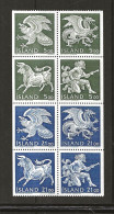 Iceland 1990 Figures From The Icelandic Coat Of Arms  Mi  714 - 721 From Booklet MH 3 MNH(**) - Unused Stamps