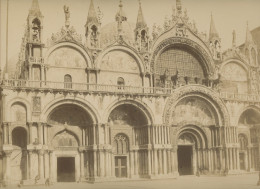 Photo Albuminée De La Basilique St Marc à Venise - Alte (vor 1900)