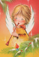 ANGE Noël Vintage Carte Postale CPSM #PBP384.FR - Anges
