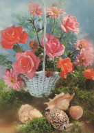FIORI Vintage Cartolina CPSM #PAS670.IT - Blumen