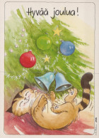 GATTO KITTY Animale Vintage Cartolina CPSM Unposted #PAM207.IT - Cats