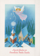 ANGELO Buon Anno Natale Vintage Cartolina CPSM #PAH606.IT - Engel