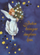 ANGELO Buon Anno Natale Vintage Cartolina CPSM #PAH546.IT - Engelen