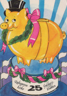 PIGS Tier Vintage Ansichtskarte Postkarte CPSM #PBR775.DE - Schweine