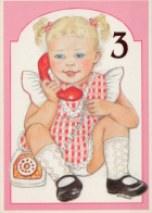 BUON COMPLEANNO 3 Años RAGAZZA BAMBINO Vintage Postal CPSM #PBT896.IT - Birthday