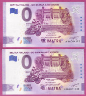 0-Euro LEBG 2020-1 IMATRA FINLAND  Set NORMAL+ANNIVERSARY FEHLDRUCK: BILD Ohne HOTEL ! - Private Proofs / Unofficial