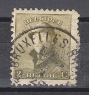 COB 166 Oblitération Centrale BRUXELLES - 1919-1920 Roi Casqué