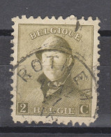 COB 166 Oblitération Centrale ROTHEM - 1919-1920 Albert Met Helm