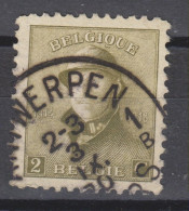 COB 166 Oblitération Centrale ANTWERPEN 1 - 1919-1920 Albert Met Helm