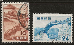 Japon 1953 N° Y&T : 533 Et 534  Obl. - Used Stamps