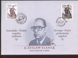 POLAND SWEDEN 1998 SLANIA KING SIGISMUND III WASA JOINT FDC ISSUE PRESENTATION ITEM ROYALTY KINGS - FDC