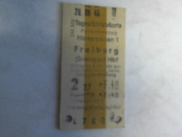 Tagesräückfahrkarte Personenzug Hinterzarten 1 - Freiburg (Breisgau) Hbf Von (Eisenbahn-Fahrkarte) - Unclassified