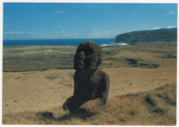 AK 214394 RAPA NUI / EASTER ISLANDS / ISLA DE PASCUA  - Moai Tuturi - Volcan Rano Raraku - Rapa Nui