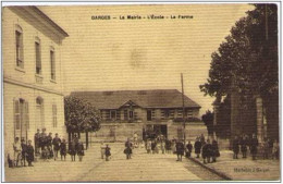 95 Garges - La Mairie - L'école - La Ferme (carte Toilée, Belle Animation)) - Paiement Par MANGOPAY Uniquement - Garges Les Gonesses