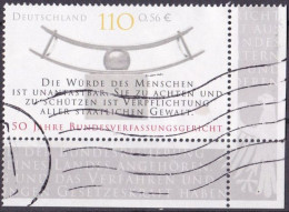 BRD 2001 Mi. Nr. 2214 Eckrand O/used (BRD1-1) - Used Stamps