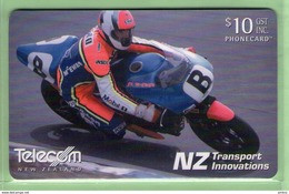 New Zealand - Chipcards - 2002 NZ Transport Innovations - $10 Britten Superbike - VFU - Card 083 - Neuseeland