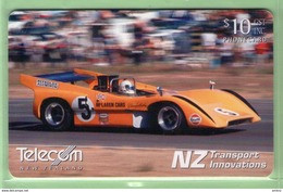 New Zealand - Chipcards - 2002 NZ Transport Innovations - $10 McLaren Racing Car - VFU - Card 084 - Nuova Zelanda