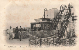 FRANCE - Marseille - Ascenseur De Notre Dame De La Garde - La Sortie - Vue Générale - Animé - Carte Postale Ancienne - Notre-Dame De La Garde, Ascenseur