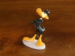 CAISSE BLEUE /  Figurine Résine / Daffy Warner Bros SO3  ( 7 X 9 Cm )  Parfait état - Autres & Non Classés