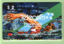 New Zealand - 1990 Commonwealth $2 Swimming - NZ-G-15 - VFU - New Zealand