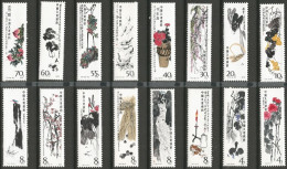 PR China 1979/80 Selection MNH ** Issues Qi Baishi Monk Jian Zhen Great Wall Taiwan Scenery + Camellia F60 - Unused Stamps