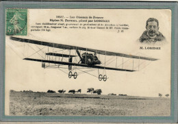 CPA - Thème: AVIATION, Oiseaux De France, Aéroplane-Biplan Farman, Aviateur, Piloté Par Loridan En 1911 - Aviateurs