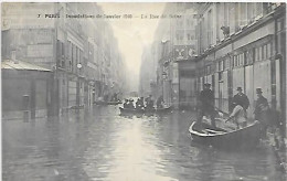 CPA Paris Inondations De Janvier 1910 La Rue De Seine - Paris (06)